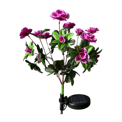 eclairage exterieur bouquet couleur violet