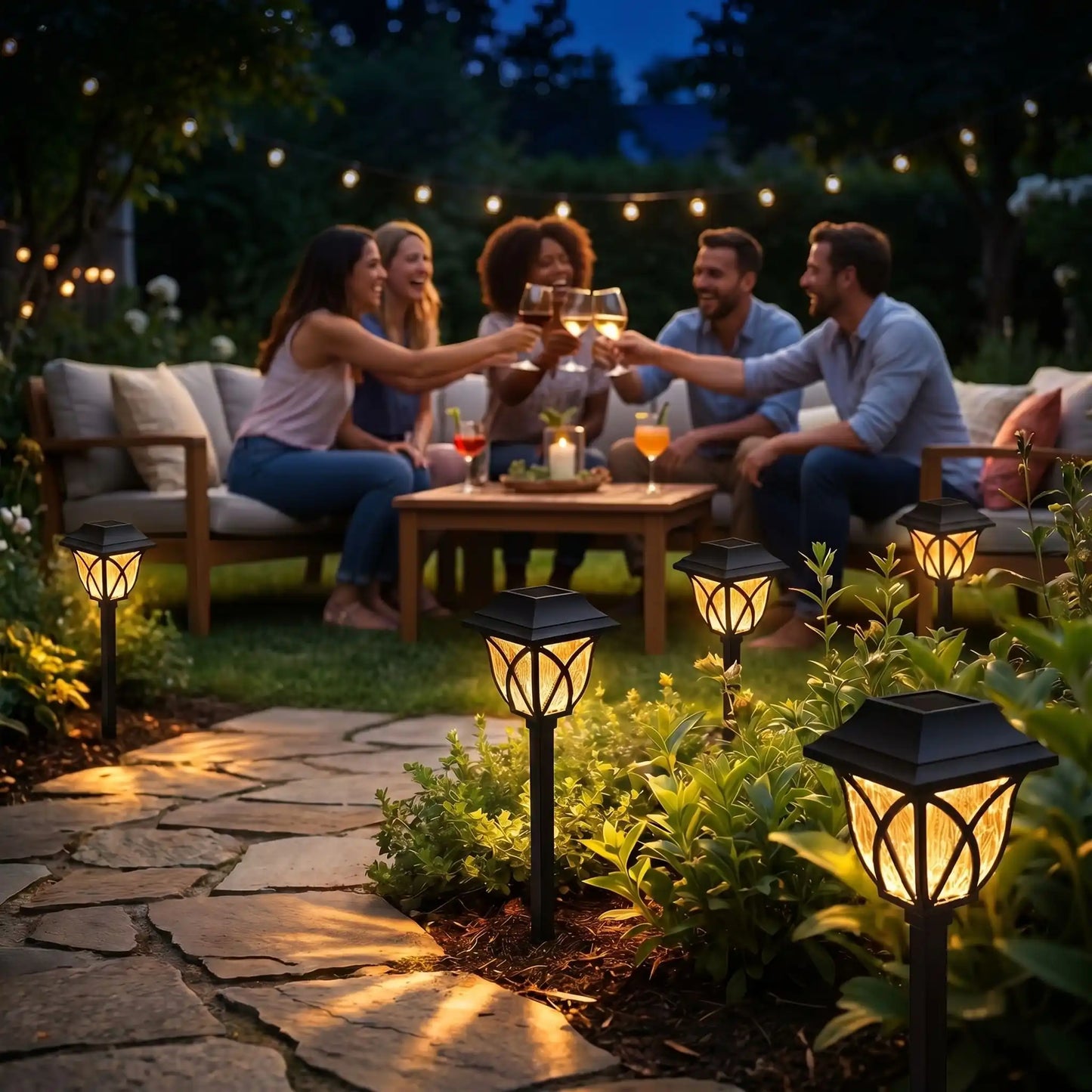 ECLAIRAGE EXTERIEUR | SOLARIA (Paquet de 4) - Déco Jardin Soleil
