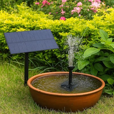Fontaine solaire | Écologique - Déco Jardin Soleil