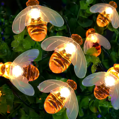 Guirlande exterieur lumineuse abeille blanc chaud