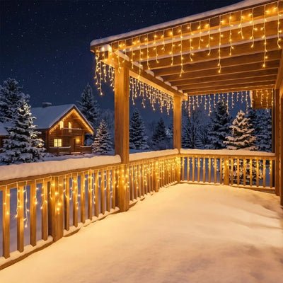 GUIRLANDE EXTERIEUR NOEL | RETOMBANTE - Déco Jardin Soleil