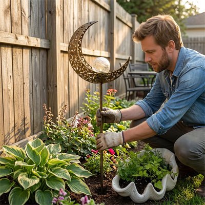 LUMINAIRE EXTERIEUR SUR PIED | LUNE - Déco Jardin Soleil