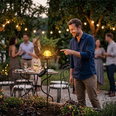 LUMINAIRE EXTERIEUR SUR PIED | LUNE - Déco Jardin Soleil