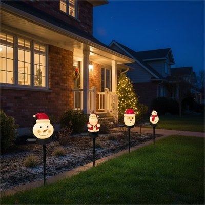 Décoration de noël extérieur | Lumineuse Résistante - Déco Jardin Soleil
