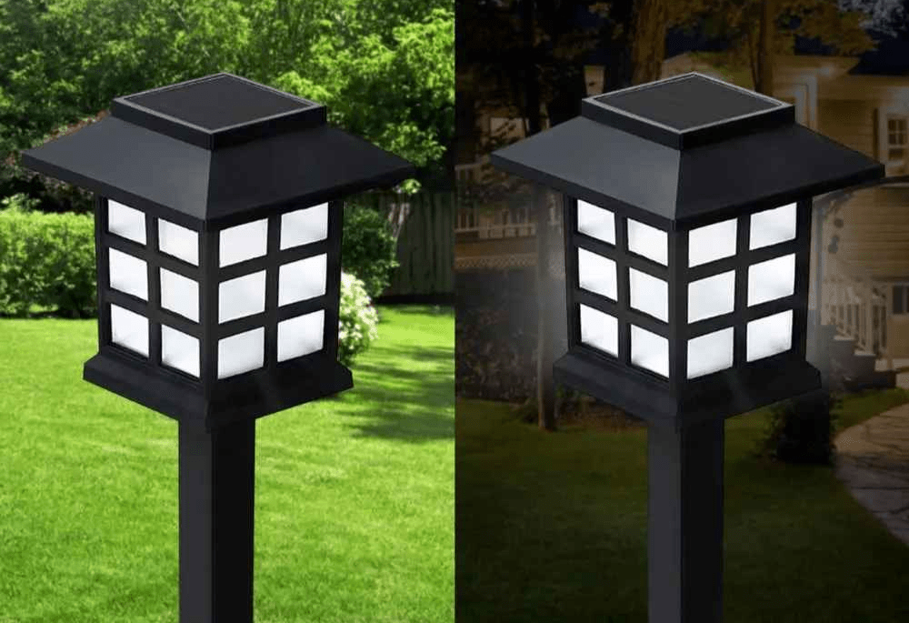 eclairage exterieur image difference jour nuit