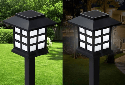 eclairage exterieur image difference jour nuit