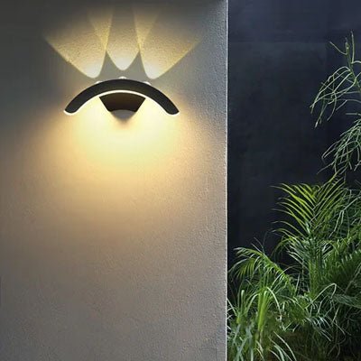 Éclairage extérieur mural | Demi - lune - Déco Jardin Soleil