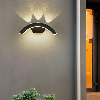 Éclairage extérieur mural | Demi - lune - Déco Jardin Soleil