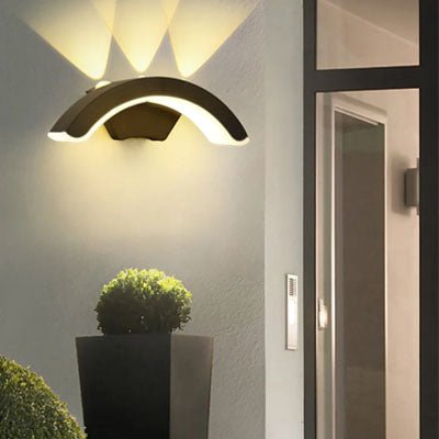Éclairage extérieur mural | Demi - lune - Déco Jardin Soleil