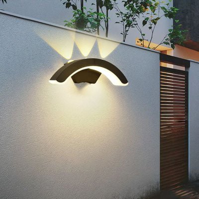 Éclairage extérieur mural | Demi - lune - Déco Jardin Soleil