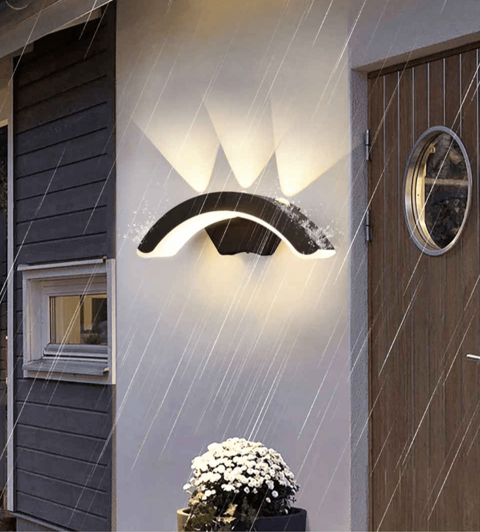 Éclairage extérieur mural | Demi - lune - Déco Jardin Soleil