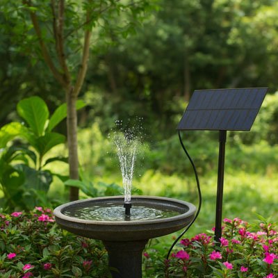 Fontaine solaire | Écologique - Déco Jardin Soleil