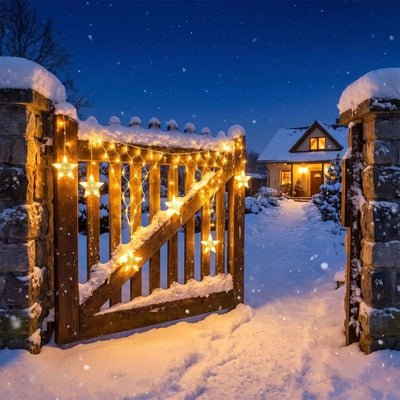 GUIRLANDE EXTERIEURE NOEL | TRIANGLE - Déco Jardin Soleil
