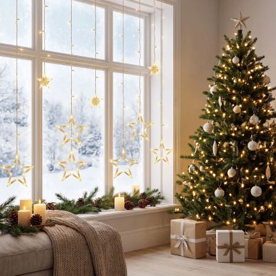 GUIRLANDE EXTERIEURE NOEL | GLACON ETOILES - Déco Jardin Soleil