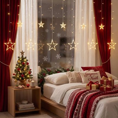 GUIRLANDE EXTERIEURE NOEL | GLACON ETOILES - Déco Jardin Soleil