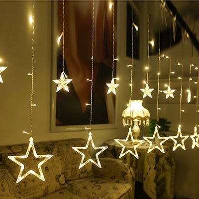 GUIRLANDE EXTERIEURE NOEL | GLACON ETOILES - Déco Jardin Soleil