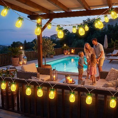 Guirlande lumineuse extérieure | Ananas - Déco Jardin Soleil