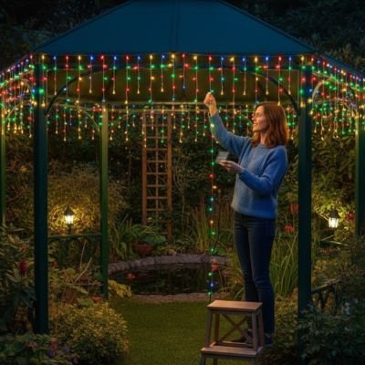 Guirlande lumineuse | Cascade - Déco Jardin Soleil