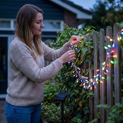 Guirlande lumineuse | Multicolore - Déco Jardin Soleil