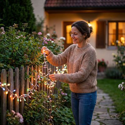 Guirlande lumineuse | Multicolore - Déco Jardin Soleil