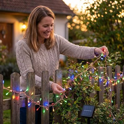 Guirlande lumineuse | Multicolore - Déco Jardin Soleil