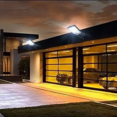 lampadaire 4pack eclairant portes garage