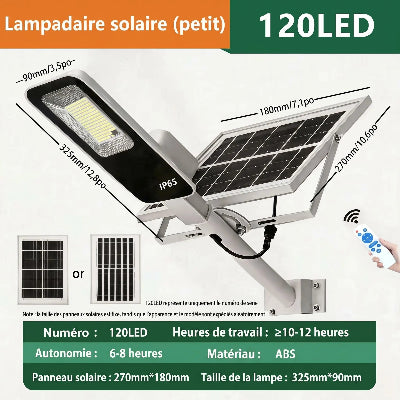 lampadaire exterieur 120 LED specifications