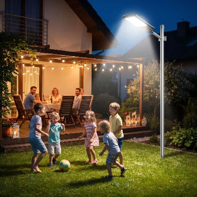 LAMPADAIRE EXTERIEUR SOLAIRE | 12000W - Déco Jardin Soleil