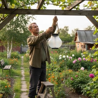Lanterne exterieur solaire | Écologique - Déco Jardin Soleil