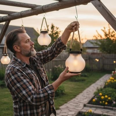 Lanterne exterieur solaire | Écologique - Déco Jardin Soleil