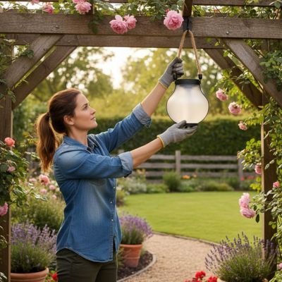 Lanterne exterieur solaire | Écologique - Déco Jardin Soleil