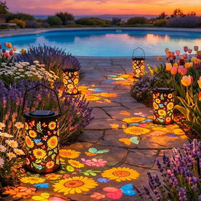 LANTERNE SOLAIRE EXTERIEUR | TOURNESOL - Déco Jardin Soleil