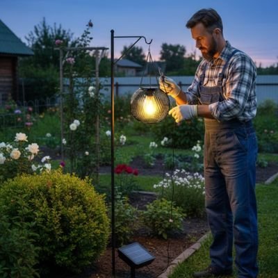 Lanterne solaire | Écologique Puissante - Déco Jardin Soleil