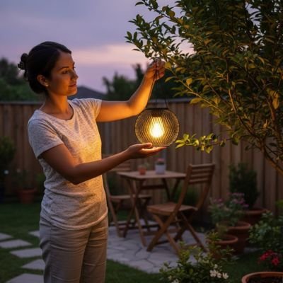 Lanterne solaire | Écologique Puissante - Déco Jardin Soleil