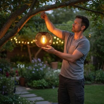 Lanterne solaire | Écologique Puissante - Déco Jardin Soleil
