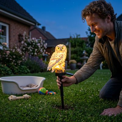 LUMINAIRE EXTERIEUR SUR PIED | HIBOU - Déco Jardin Soleil