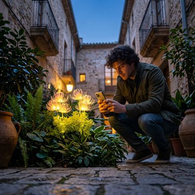 LUMINAIRES SOLAIRES EXTERIEURS | CHRYSANTHEMES - Déco Jardin Soleil