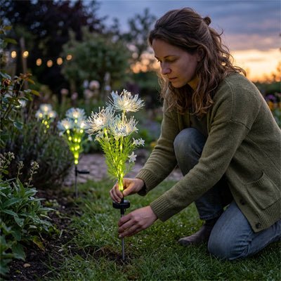 LUMINAIRES SOLAIRES EXTERIEURS | CHRYSANTHEMES - Déco Jardin Soleil