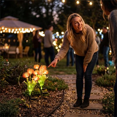 LUMINAIRES SOLAIRES EXTERIEURS | CHRYSANTHEMES - Déco Jardin Soleil
