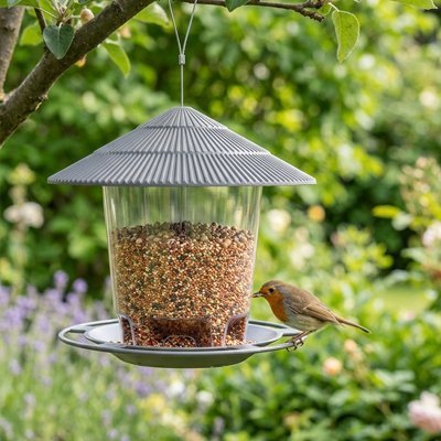 Mangeoire pour oiseaux | Robuste et Facile - Déco Jardin Soleil