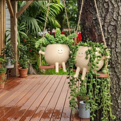 Pot de fleur suspendu | Design Vertical - Déco Jardin Soleil