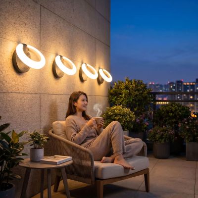 TERRASSE ECLAIRAGE EXTERIEUR | SATURNE - Déco Jardin Soleil