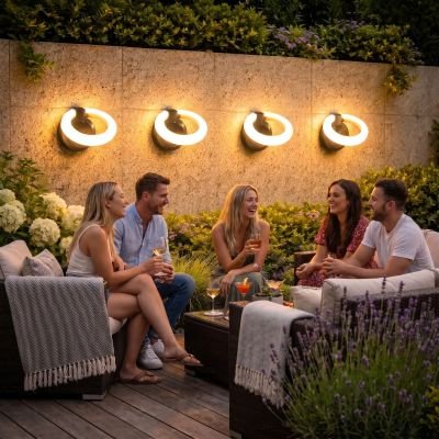 TERRASSE ECLAIRAGE EXTERIEUR | SATURNE - Déco Jardin Soleil